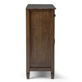 Connaught - Entryway Storage Cabinet - Rustic Natural Aged Brown by Simpli-Home | Bel Furniture