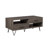 Modern Hairpin Leg Coffee Table Dark Gray by Walker Edison | Bel Furniture