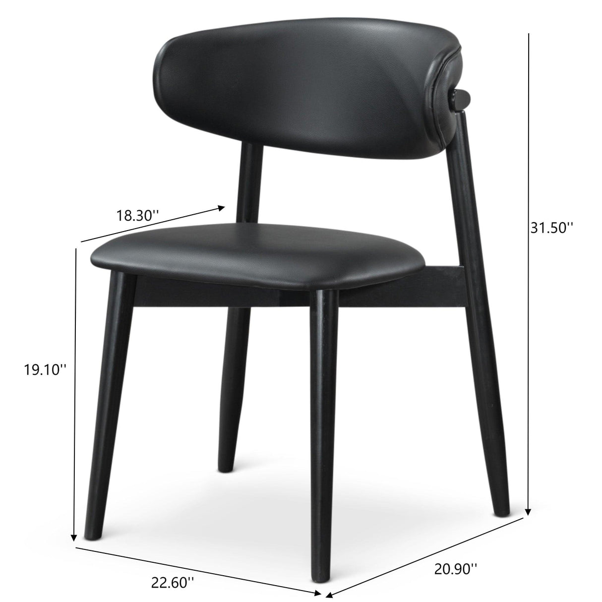 Korb - Dining Chair (Set of 2) - Black