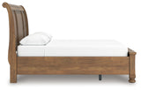 Feddinger - Queen Storage Sleigh Bed - Medium Brown