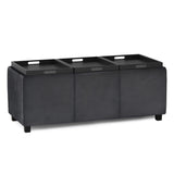 Avalon - Multi Functional Storage Ottoman by Simpli-Home | Bel Furniture