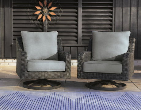 Elite Park - Swivel Lounge w/ Cushion - Gray - view 2