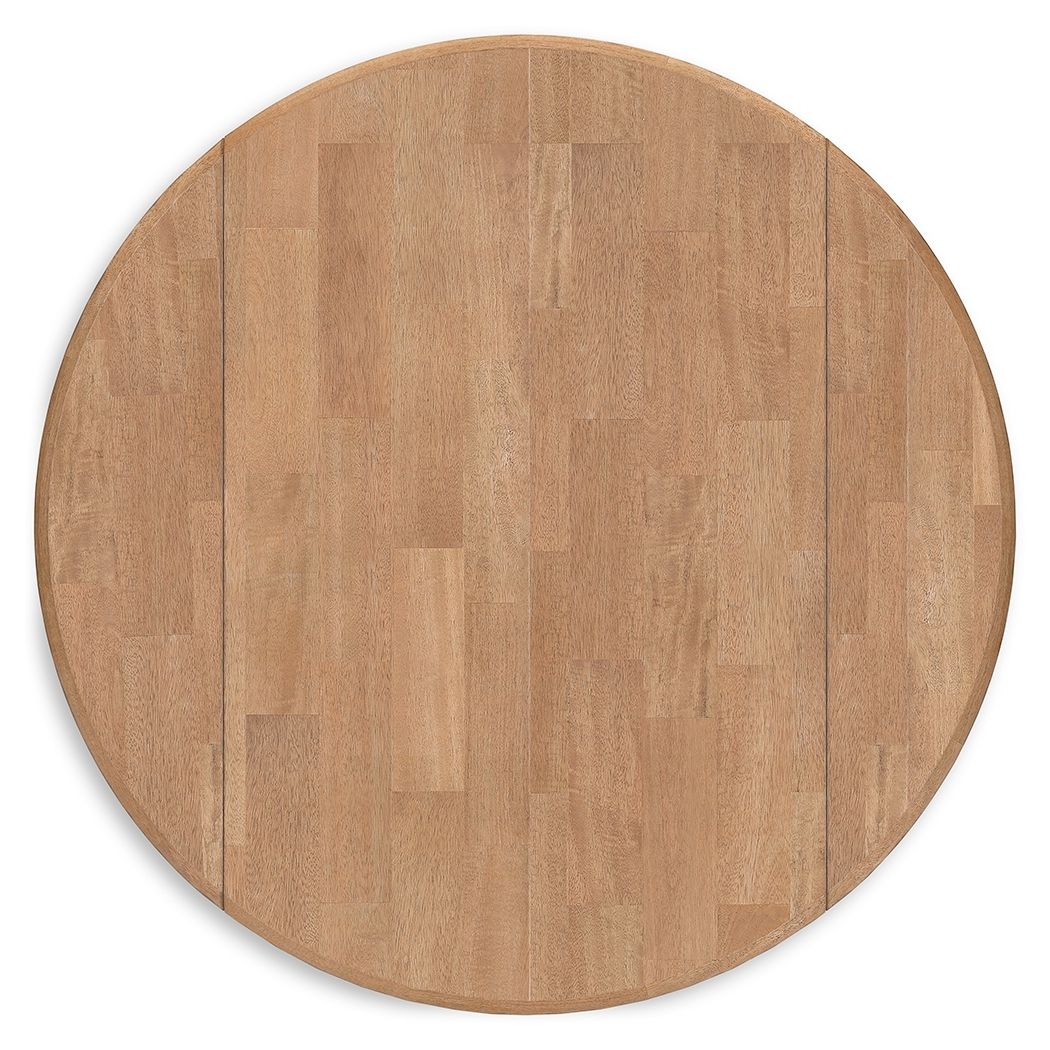 Gesthaven - Round Dining Room Drop Leaf Table by Signature Design by Ashley® | Bel Furniture