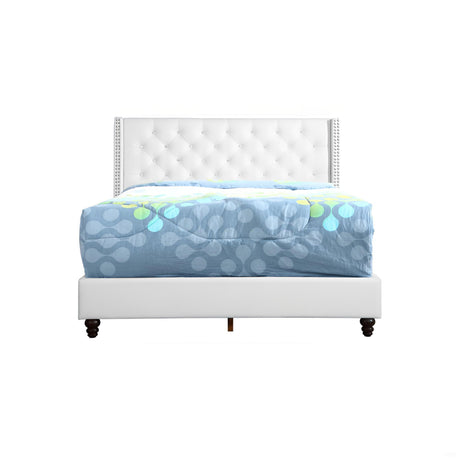 Upholstered Nailhead Trim Chic Bed - view 7