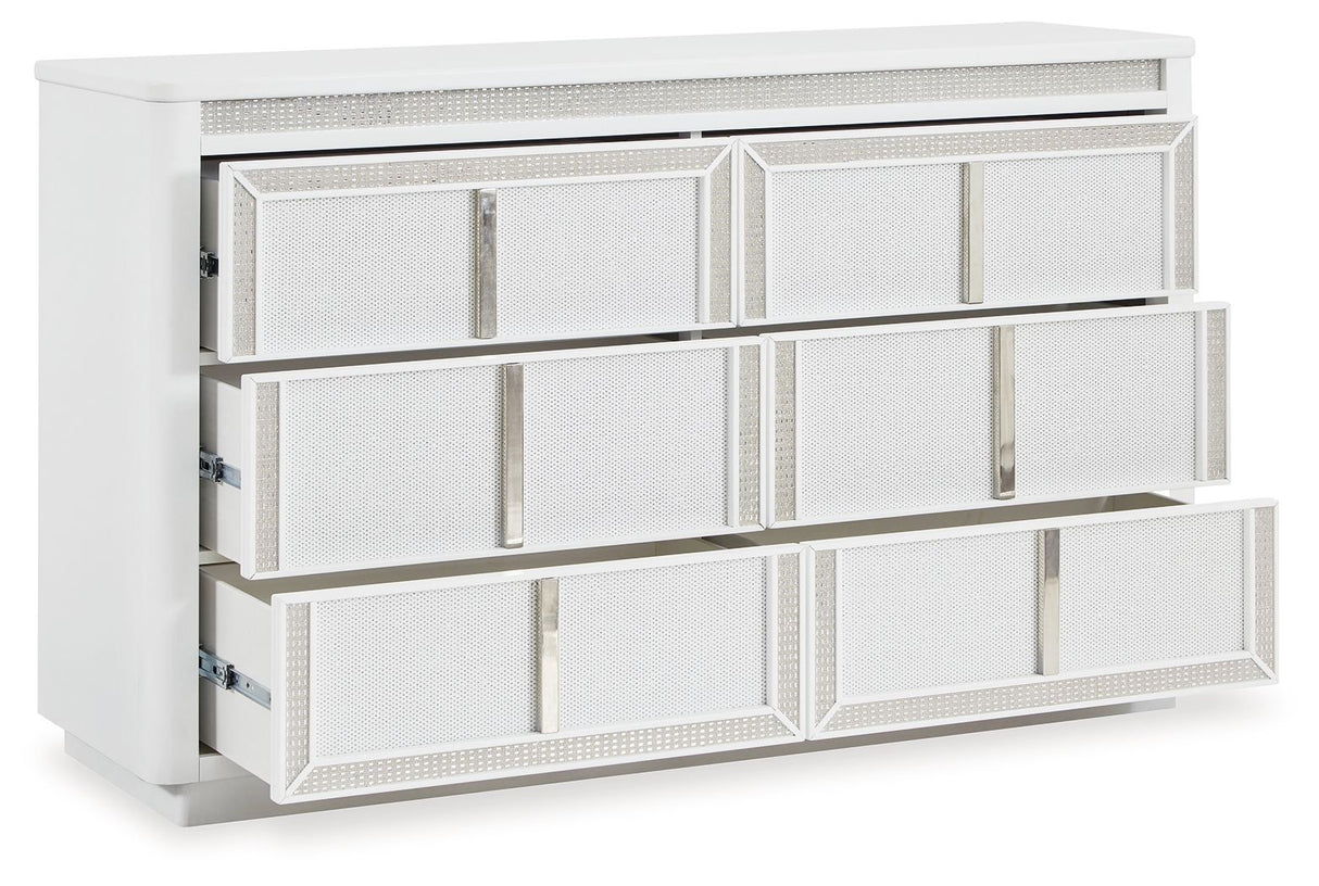 Chalanna - White - Dresser by Signature Design by Ashley® | Bel Furniture