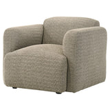 Dorset - Fabric Upholstered Round Track Arm Accent Chair
