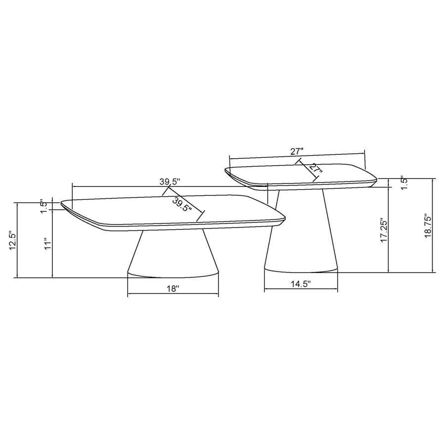 Eason - Cocktail Coffee Table Set
