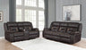 Greer - Upholstered Reclining Sofa Set Dark Brown 2 Pc. Sofa, Loveseat by CoasterEveryday | Bel Furniture