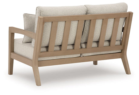 Hallow Creek - Driftwood - Loveseat With Cushion by Signature Design by Ashley® | Bel Furniture