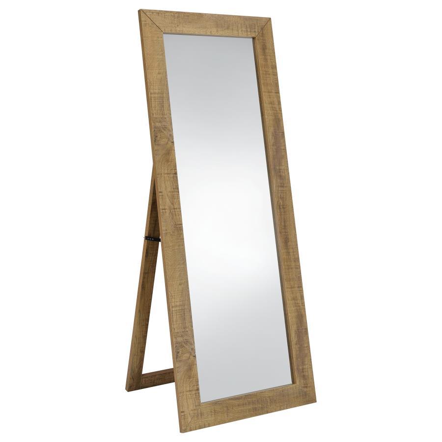 Cadence - Tempered Glass Full Length Mirror Light Brown by Coaster Fine Furniture | Bel Furniture
