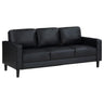Ruth - Upholstered Track Arm Sofa Black by Coaster Fine Furniture | Bel Furniture