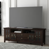 Artisan - TV Media Stand - Tobacco Brown by Simpli-Home | Bel Furniture