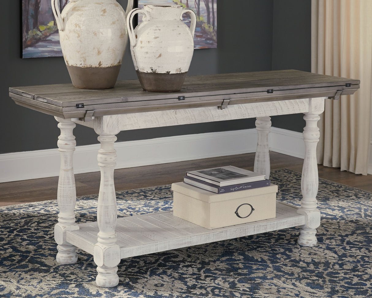 Havalance - Gray / White - Flip Top Sofa Table by Signature Design by Ashley® | Bel Furniture