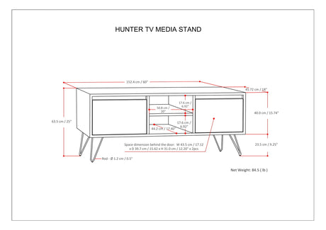 Hunter - Handcrafted TV Media Stand - view 4