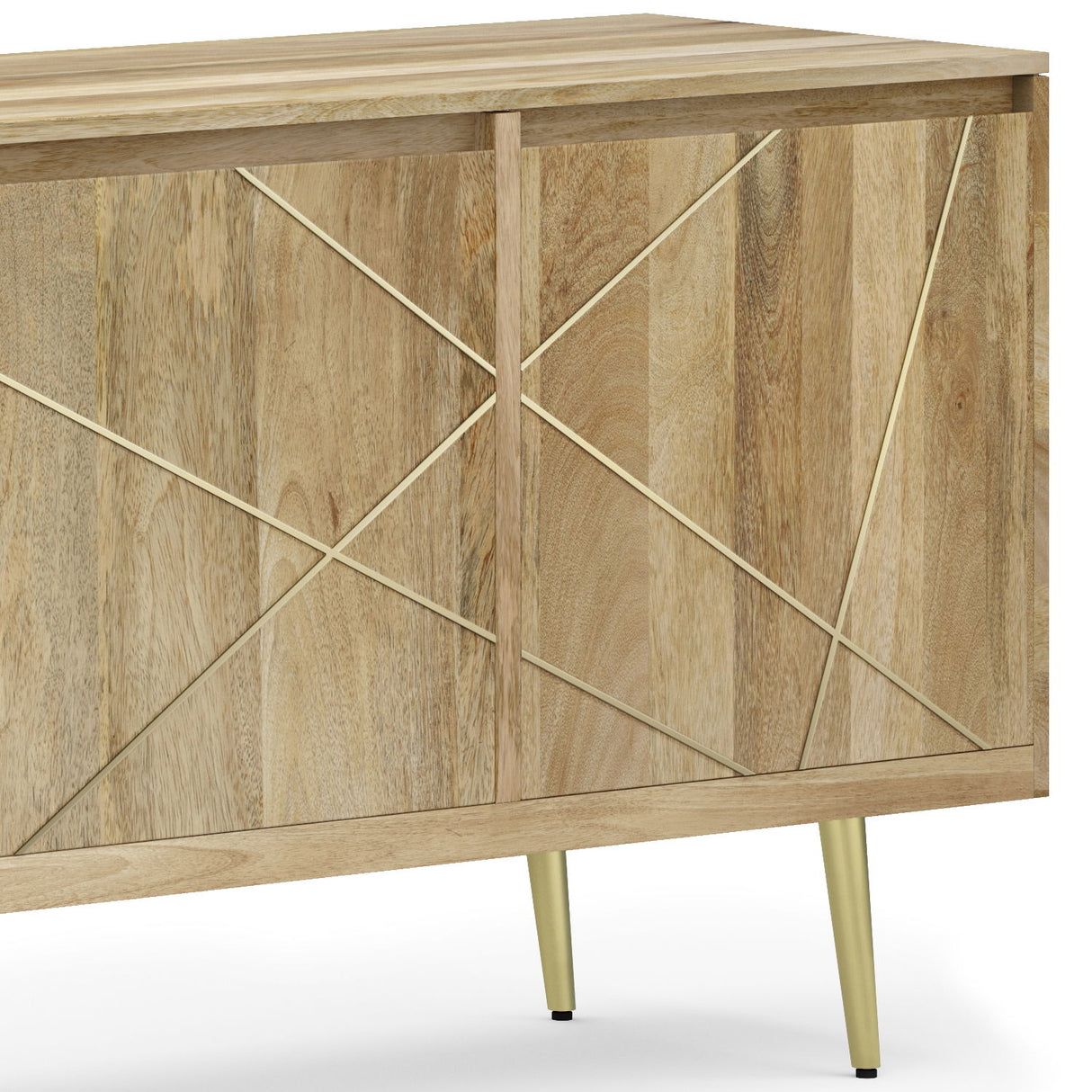 Jager - Sideboard Buffet - Natural by Simpli-Home | Bel Furniture