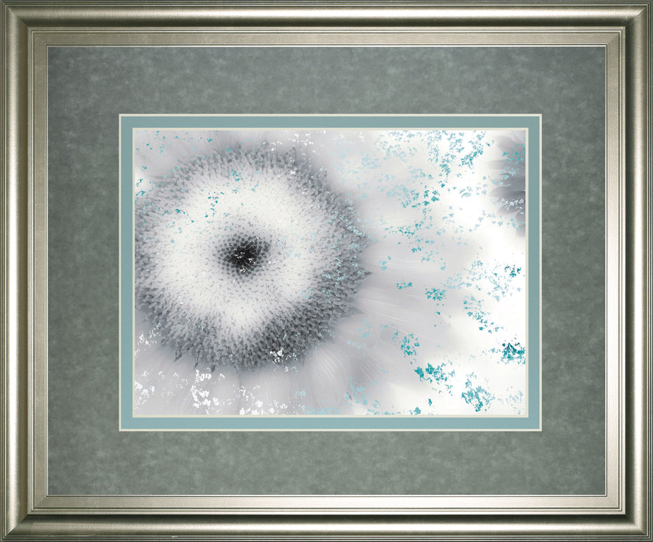 Crystalline By Marvin Pelkey - Framed Print Wall Art - Blue