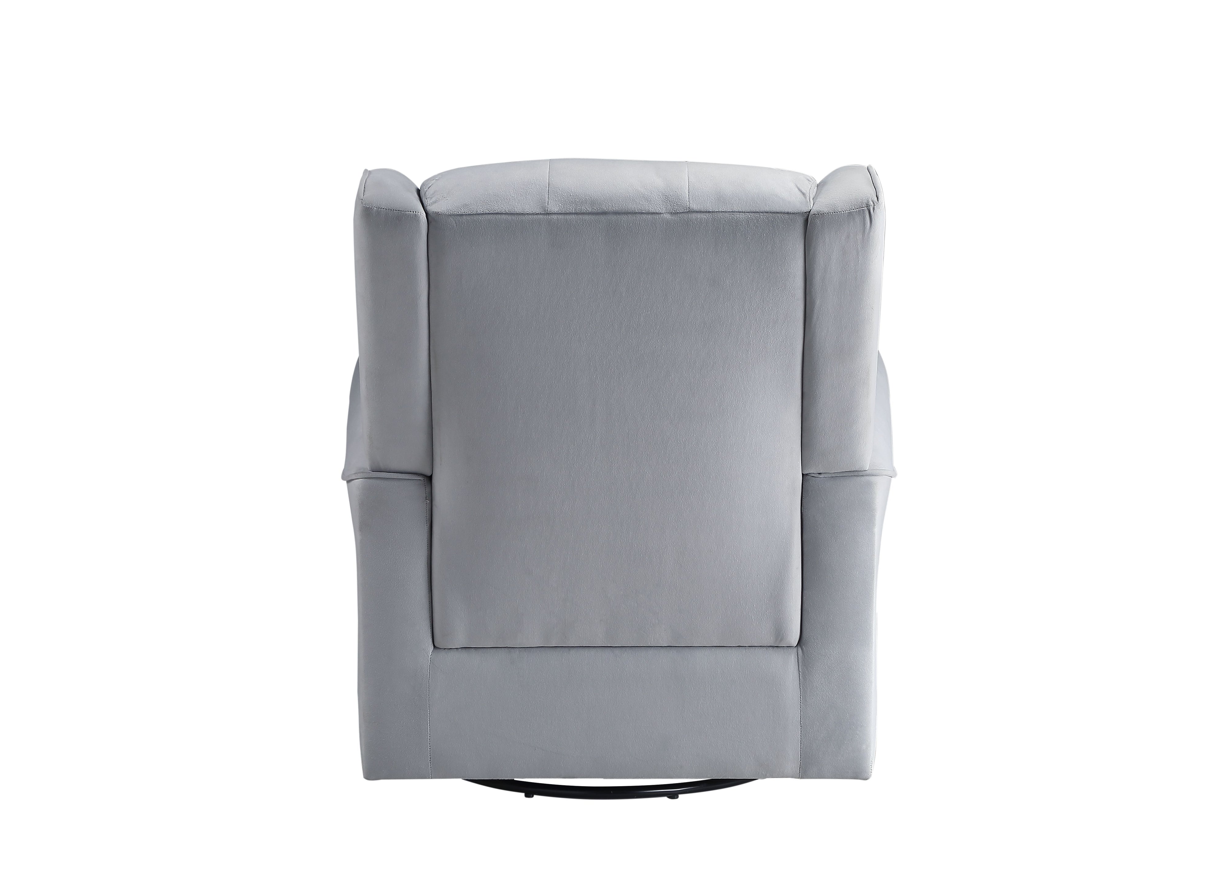 Zeger - Glider Chair With Swivel - Gray