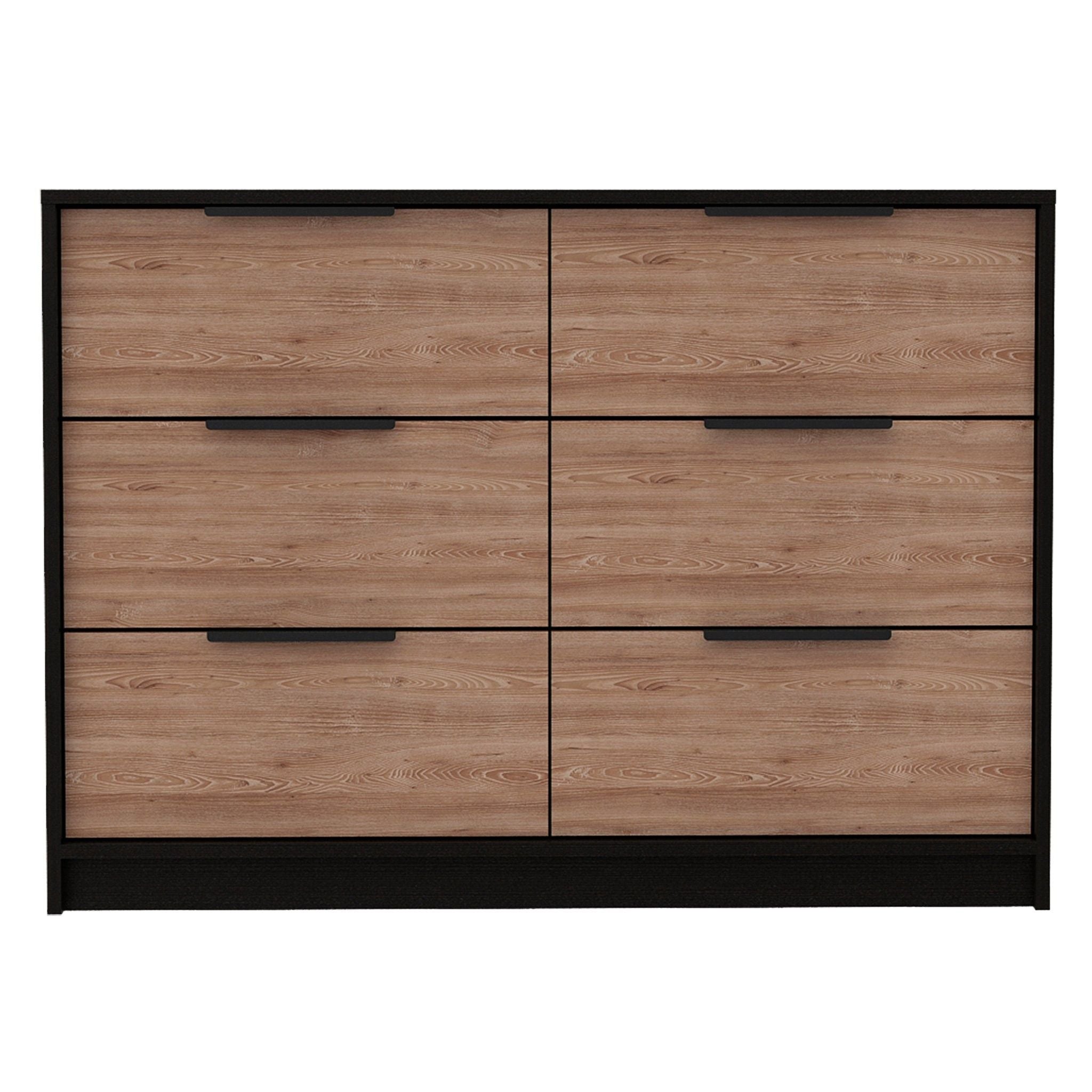 Modern Rustic Dresser - Black / Natural