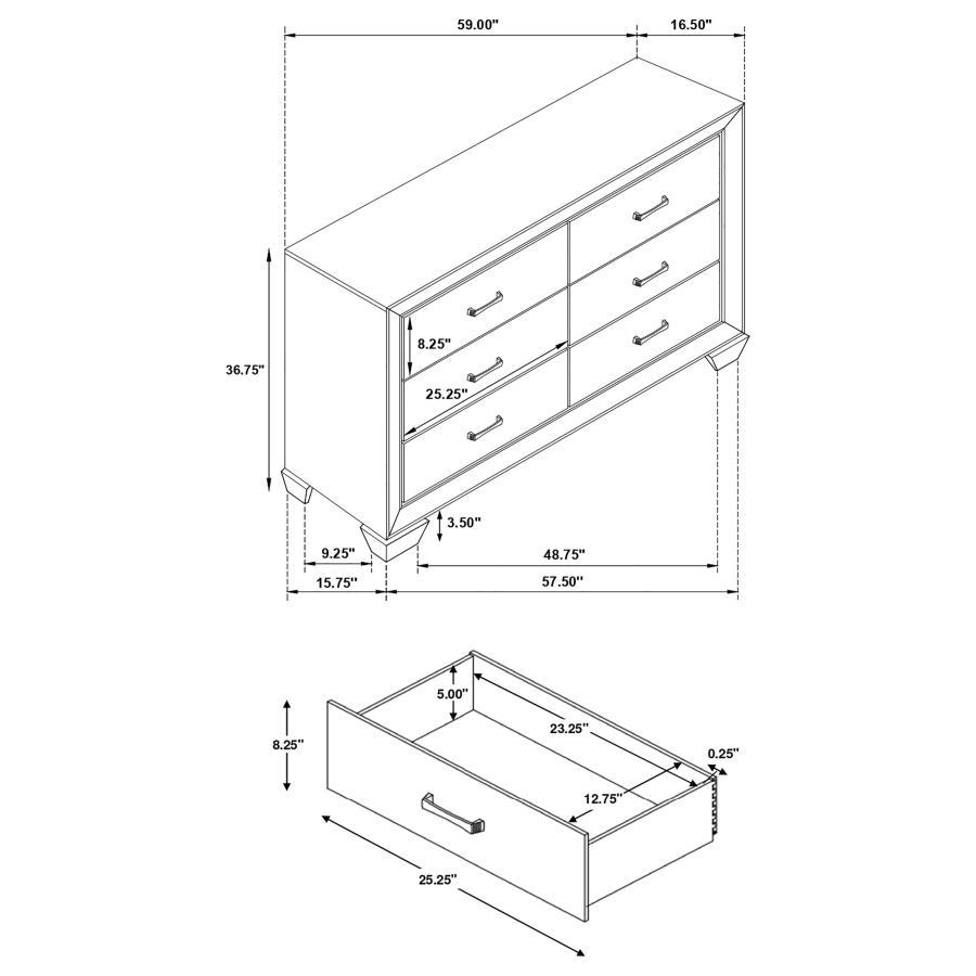 Kauffman - Transitional Panel Bed Bedroom Set