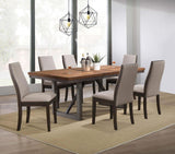 Spring Creek - Extension Dining Table - Natural Walnut by CoasterEssence | Bel Furniture