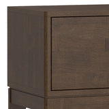 Harper - Low TV Media Stand - Walnut Brown by Simpli-Home | Bel Furniture