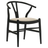 Crestmont - Wood Wishbone Dining Side Chair (Set of 2) - Black by Coaster Fine Furniture | Bel Furniture