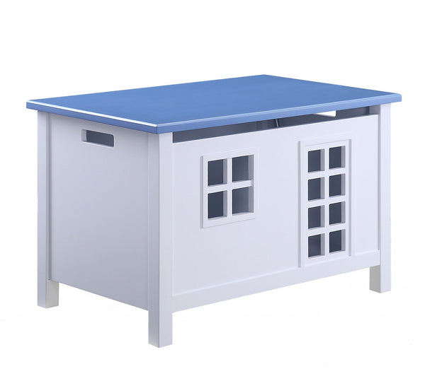 Wood Youth Chest - White Blue