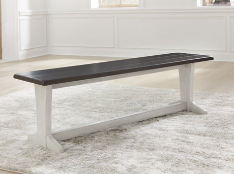 Darborn - Gray / Brown - Large Dining Room Bench by Signature Design by Ashley® | Bel Furniture