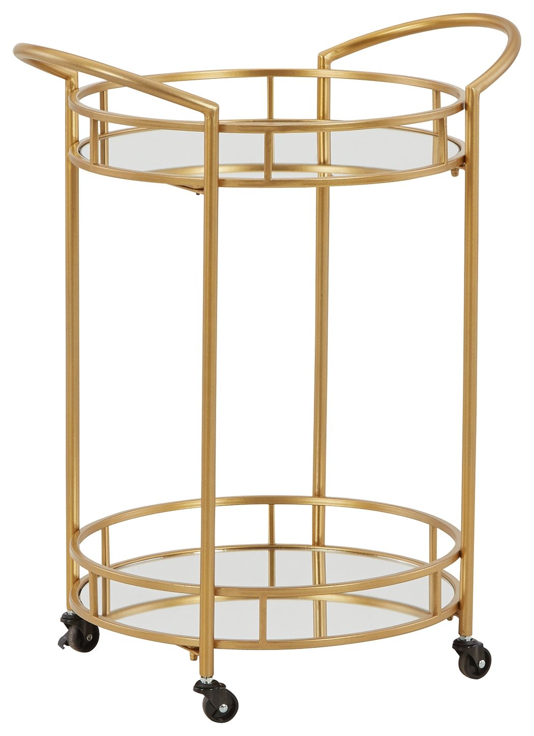 Wynora - Gold - Bar Cart by Signature Design by Ashley® | Bel Furniture