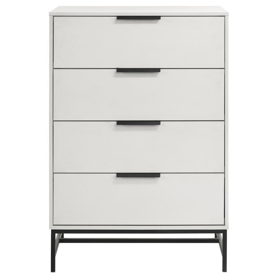 Sonora - 4-Drawer Bedroom Chest - White by Coaster Fine Furniture | Bel Furniture