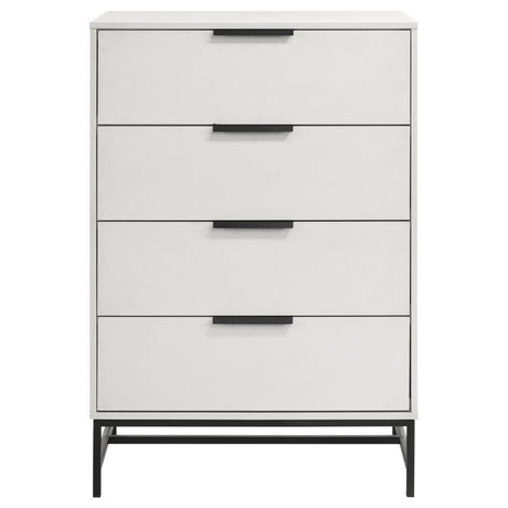 Sonora - 4-Drawer Bedroom Chest - White by Coaster Fine Furniture | Bel Furniture