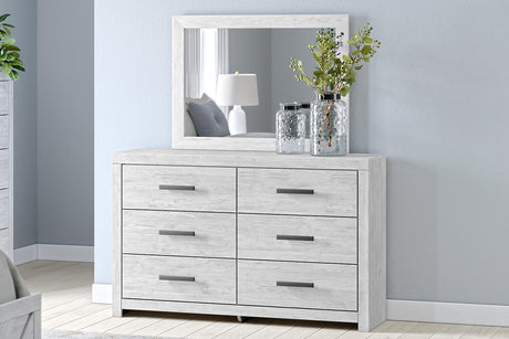 Cayboni - Dresser And Mirror - Whitewash - view 2