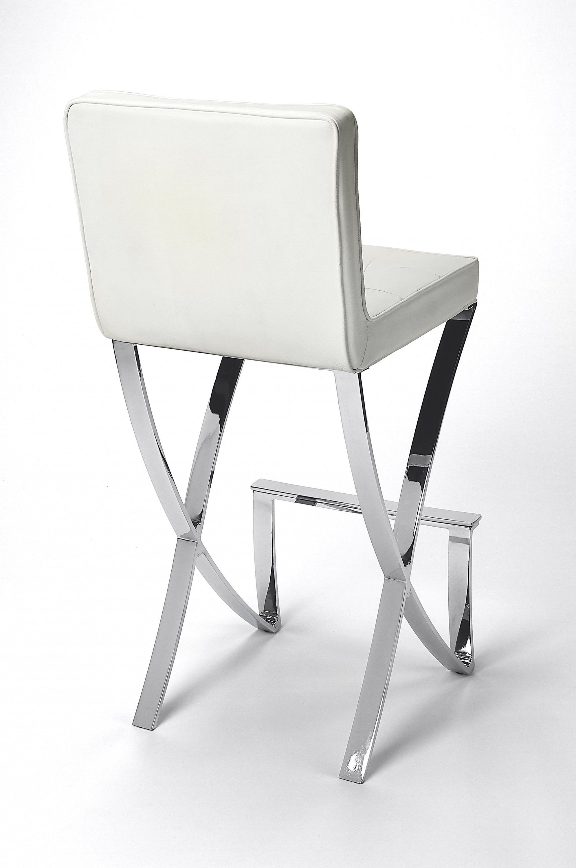 Iron Bar Chair - Off - White / Silver