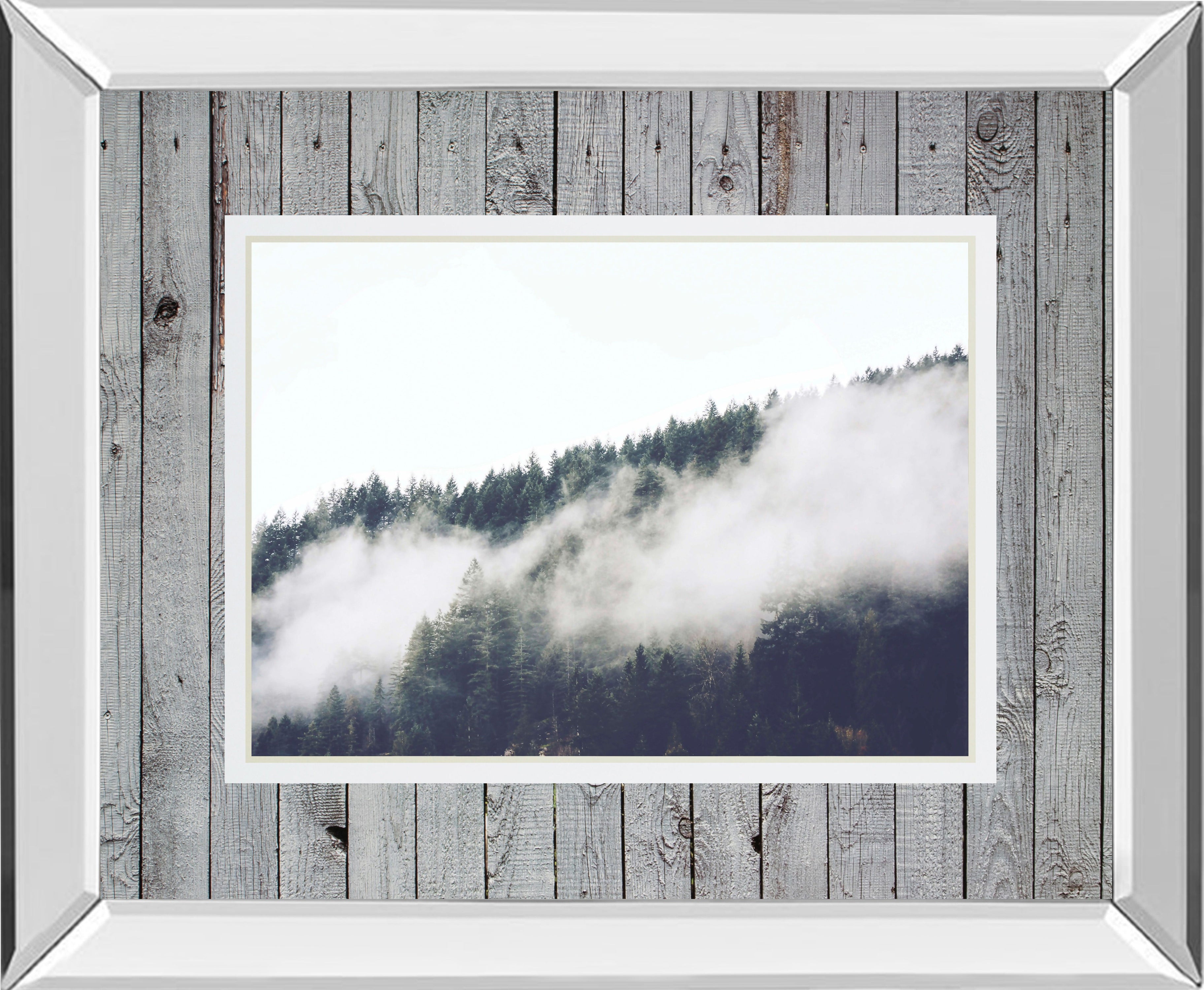 Foggy Forest I By Sisi & Seb Mirrored Frame - Gray