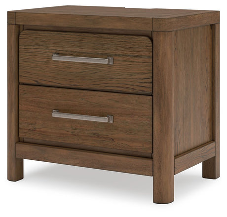 Cabalynn - Light Brown - Two Drawer Night Stand by Signature Design by Ashley® | Bel Furniture