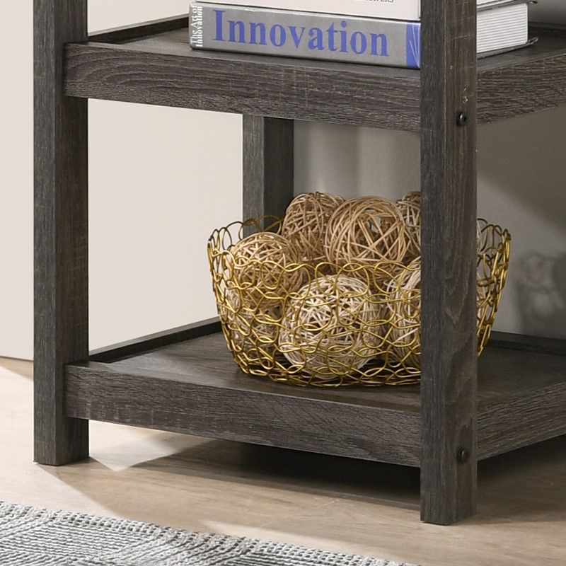 Arine - Console Table With Drawer And Shelves - Gray by Lilola Home | Bel Furniture