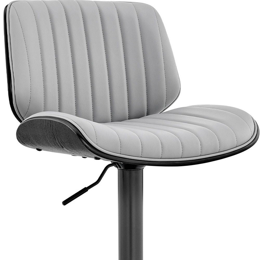 Swivel Adjustable Height Bar Chair - Gray