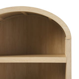 Modern 5 Shelf Open Arched Bookshelf by Walker Edison | Bel Furniture