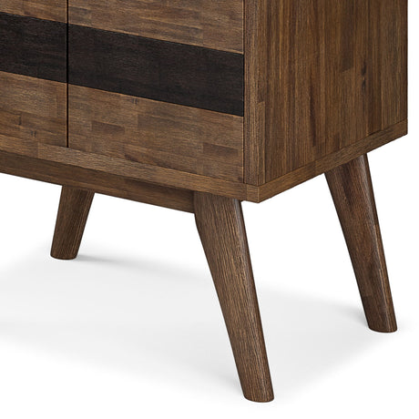 Clarkson - Bookcase With Storage - Rustic Natural Aged Brown by Simpli-Home | Bel Furniture