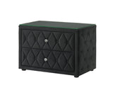 Josephine - Night Stand - Black by Crown Mark | Bel Furniture