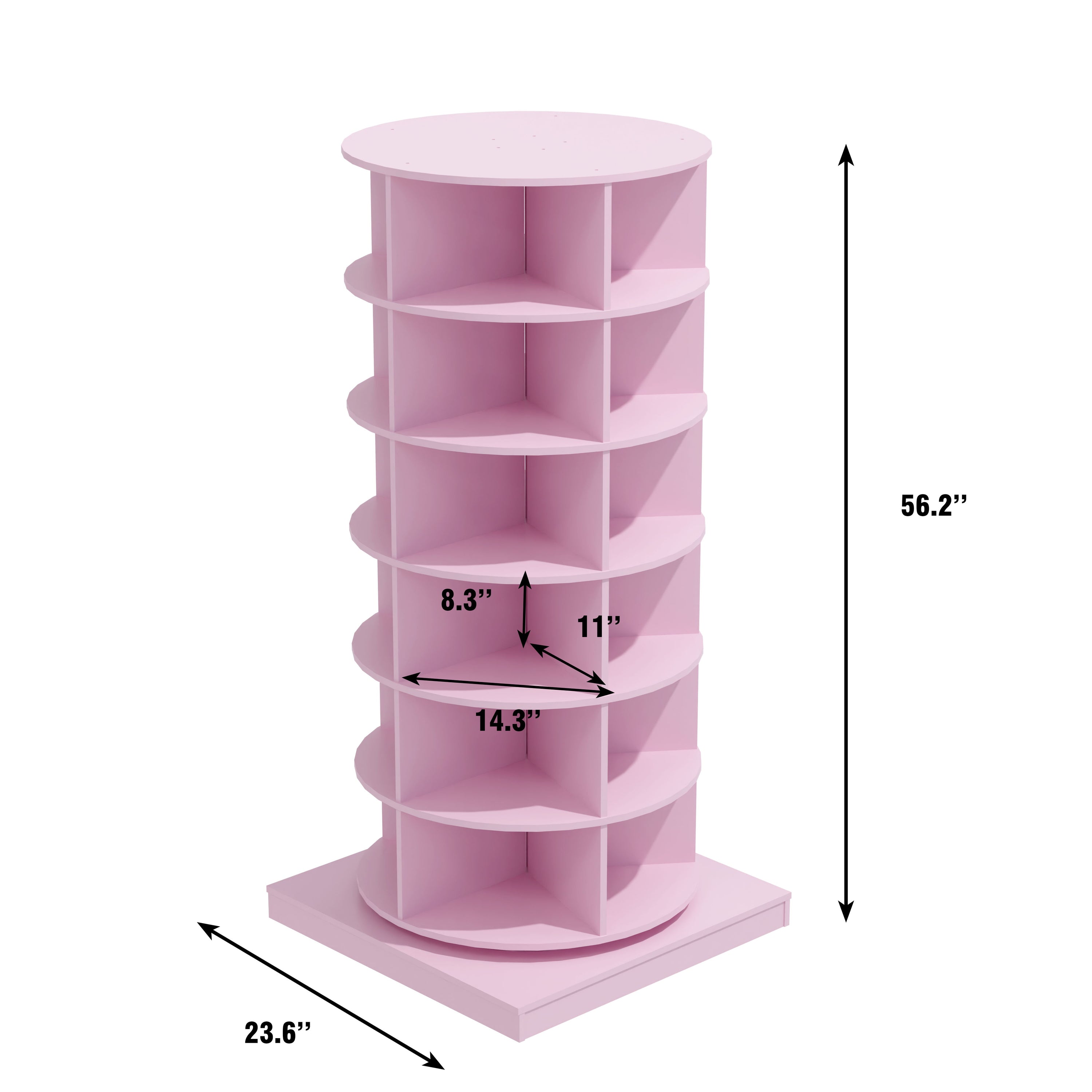 360 Rotating Shoe Cabinet 6 Layers