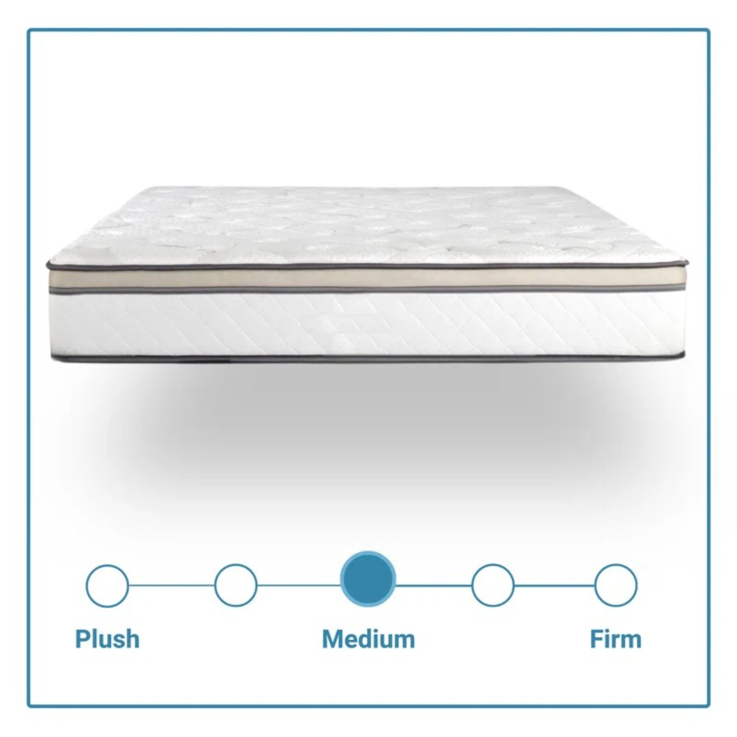 Majestic 10" Medium Pillow-Top Cool Gel Memory Edge Support Pocket Spring Hybrid Mattress