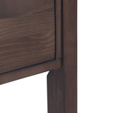 Hollander - Wide Console Table - Warm Walnut Brown by Simpli-Home | Bel Furniture