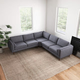 Amber - Velvet Corner Sectional Sofa