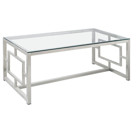 Merced - Glass Top Metal Table
