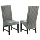 Barrand - Upholstered Dining Side Chair (Set of 2) Gray by Coaster Fine Furniture | Bel Furniture