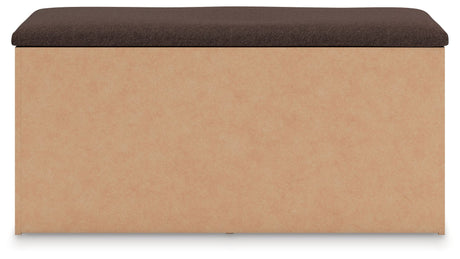 Kinlanni - Bedroom Upholstered Storage Bench - Tan / Brown - view 3