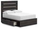 Hollivern - Panel Bed With Storage