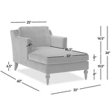 Josephine - Upholstered Chaise Lounge