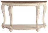 Realyn - White / Brown - Sofa Table by Signature Design by Ashley® | Bel Furniture